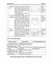 Tài Liệu Kỹ Thuật Ngành May Là Gì